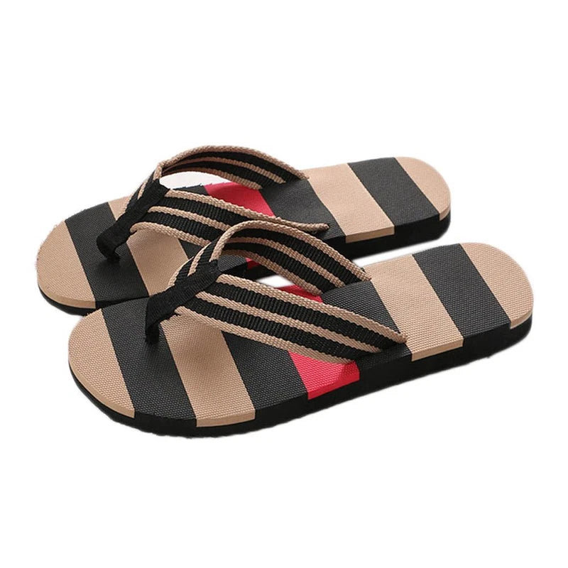 Men Summer Flip Flops Buckle Cork Beach Summer Slipper Sandals Shoes Slip On / ✲