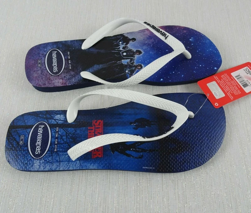 New HAVAIANAS Flip Flop Stranger Things Brazil Slip-On Thong Sandals Men's 13