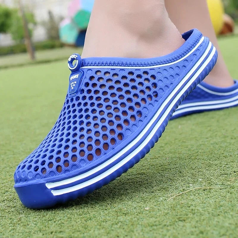 Aqua Shoes Unisex Hollow Out Slippers Casual Couple Beach Sandal Flip Flops