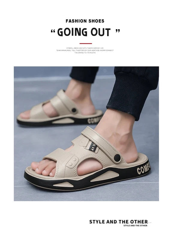Men's Slippers Summer New Sandals EVA Light Adult Thick-soled Beach Shoes Non-sl