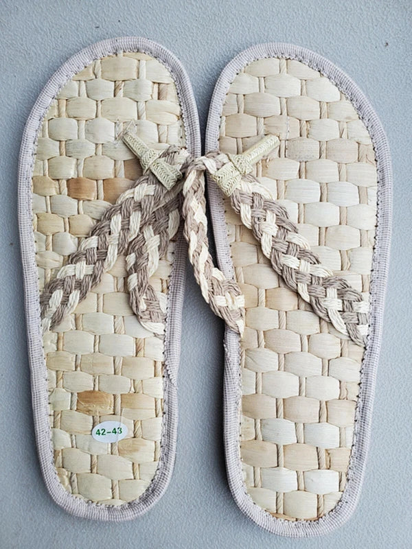 Asexual Enviornmetal Straw Shoes Sadals Flip Flops Slippers Flip Flops Beach