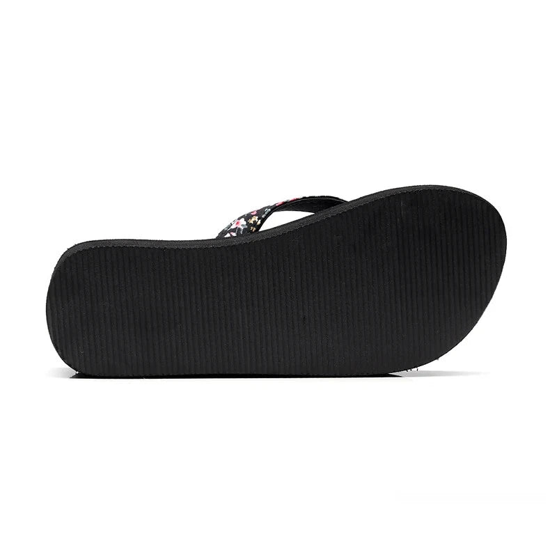 Chancletas de Mujer Moda Sandalias con Rosas de Verano de Playa Womens Sandals