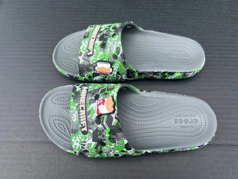Crocs Slides Minecraft Unisex M5 W7