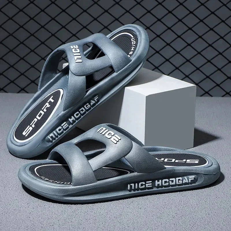 New Design Pvc Slippers for Men Sandals Non-Slip Sandals Summer Beach Size 9