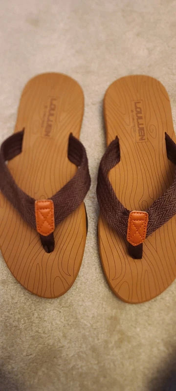 NEW Mens Comfort Beach Sandals Fabric Slippers (US Size 11) *SHIPS SAME DAY USA*