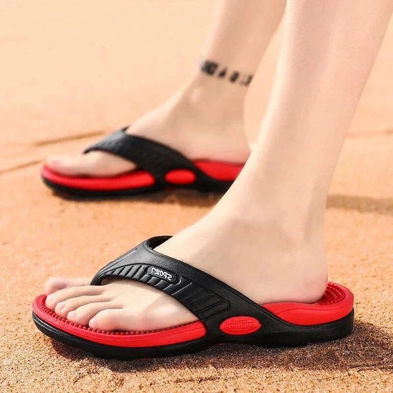 Massage Flip-flops Summer Men Slippers Beach Sandals Comfortable Men Casual Shoe