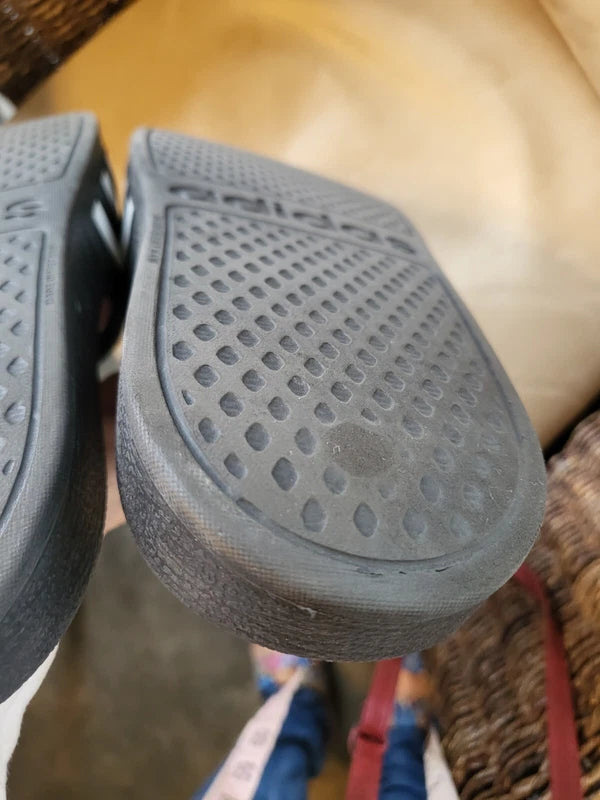 Adidas Mens Adilette Aqua Swim Black Slide Sandals  Size 6 Logo Slippers F35543