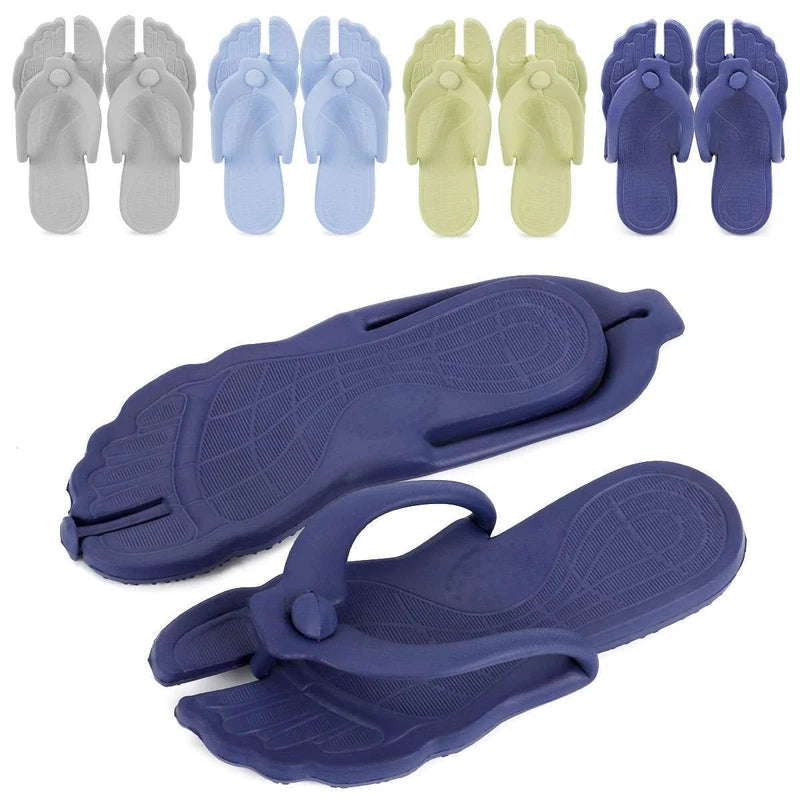 Portable Folding Flip Flops Sandals Slippers Non-Slip Travel Beach Assemblable