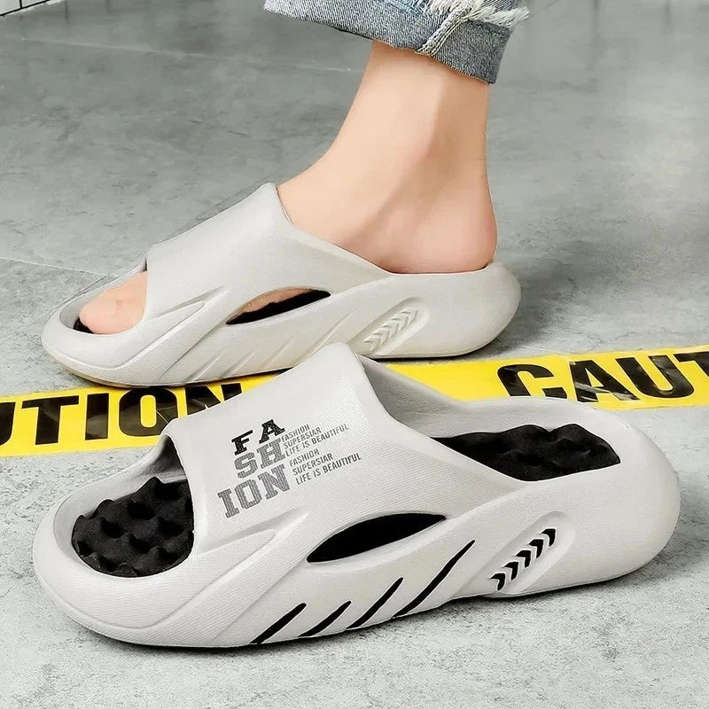 New Summer Men Massage Slippers Slides Outdoor Beach Casual Sandals Shoes Gift