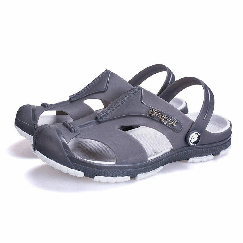 Summer Men Beach Hollow out Sandals Flip Flops Slippers Flat Heel Casual Shoes