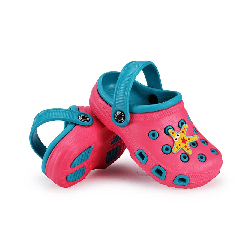 Garden Clogs Shoes Girls Boys Kids  Slip-On Casual Two-tone Slippers Sandals US