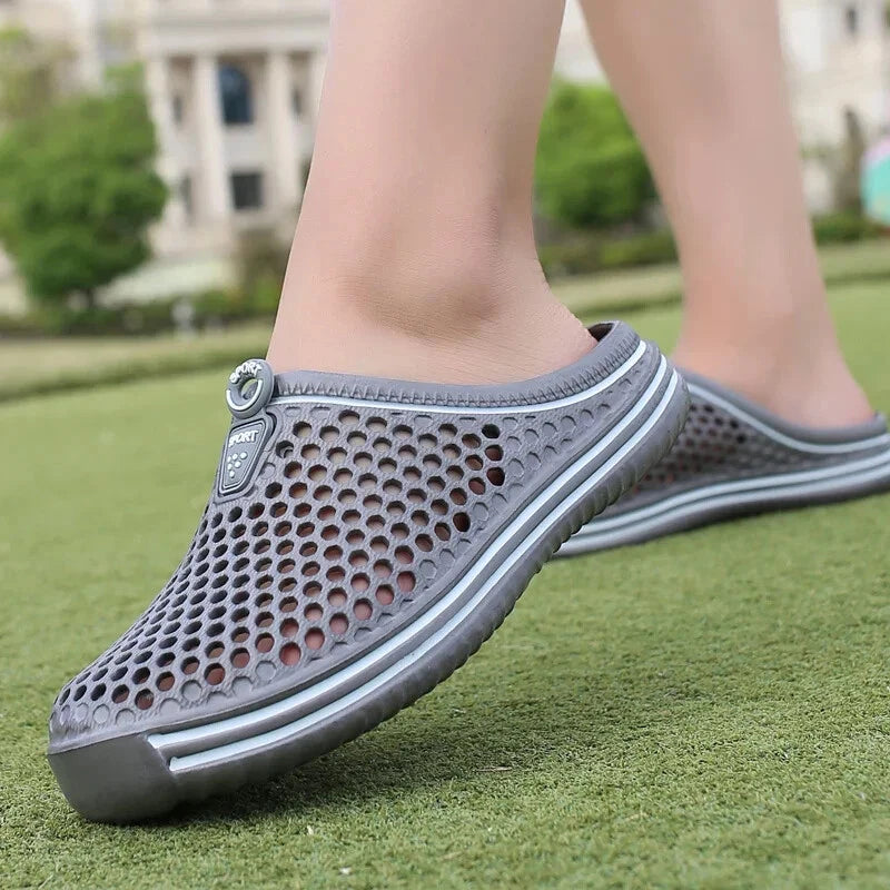 Aqua Shoes Unisex Hollow Out Slippers Casual Couple Beach Sandal Flip Flops