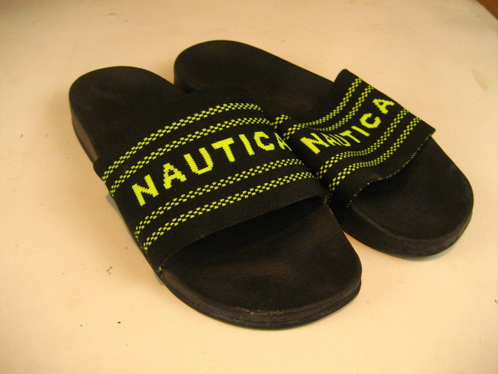Mens Nautica Slide Sandals Gym Beach Yard Slipper Flip Flop Shoes sz M
