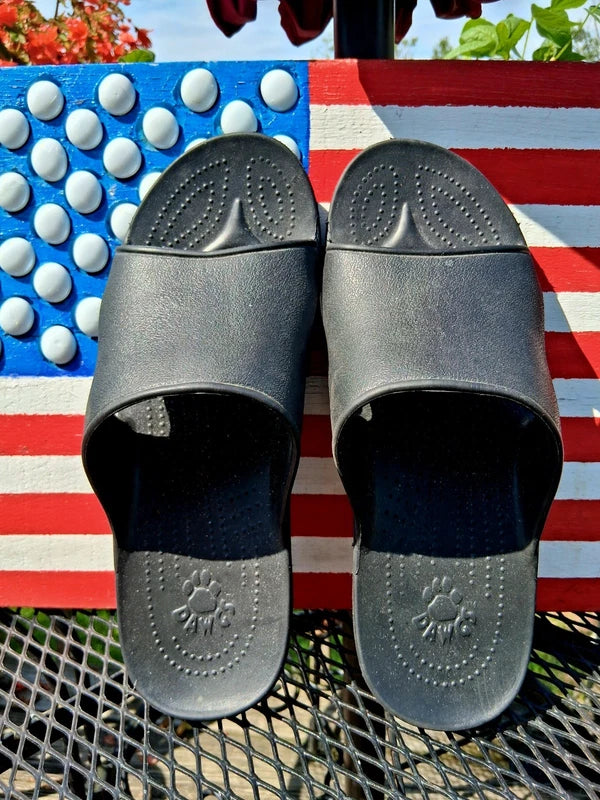 Men's US 12 or EU 46 Black "Dawgs" Slip on Clog Water Shoe/Deck Beach or Slipper