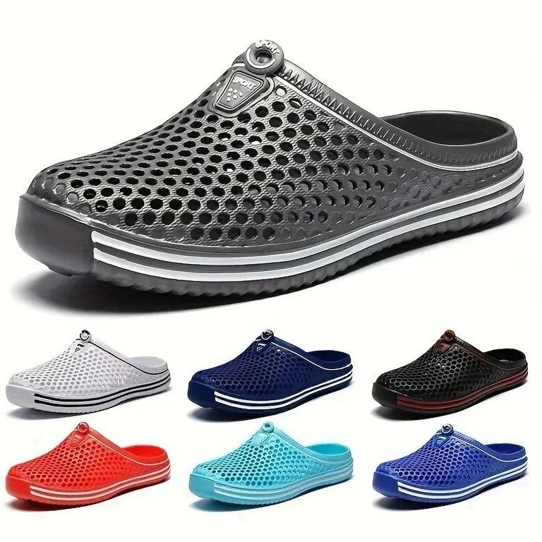 Mens Slip on Garden Mules Clogs Shoes Sports Sandals Beach Swim Slippers Shoes