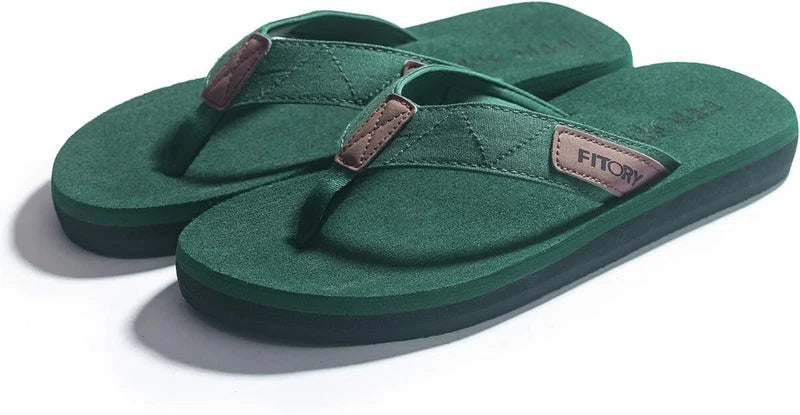 FITORY Men's Flip-Flops, Thongs Sandals Comfort Slippers for Beach Size US 11