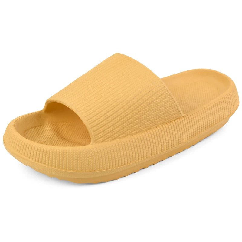 Women Men Cloud Slippers Comfort Pillow Slide Sandals Bathroom Beach Home Shoes