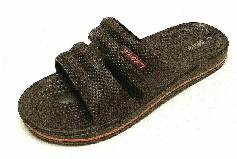 Men's Sport House Slipper Beach Thong Very Strong Soft Footbed 3 Color Choice