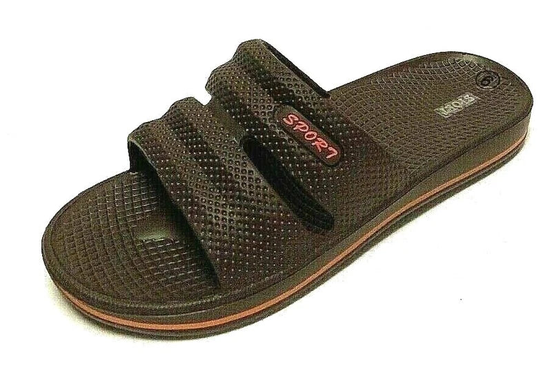 Men's Sport House Slipper Beach Thong Very Strong Soft Footbed 3 Color Choice