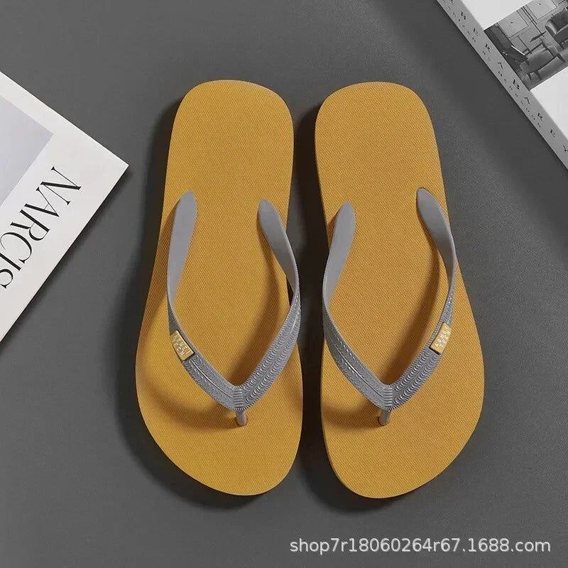 Men's Minimalist Flip Flops  Summer Fashion Outdoor Wear-resistant Beach Sandals