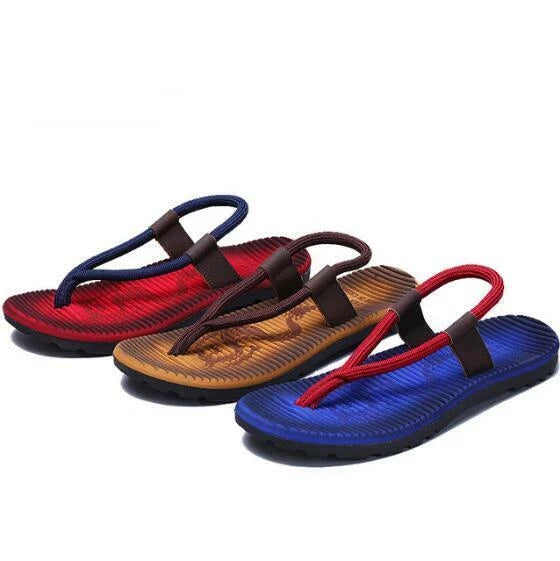 New Men Beach Sliders Casual Shoes Summer Flip Flops Flat Sandals Slippers Shoes