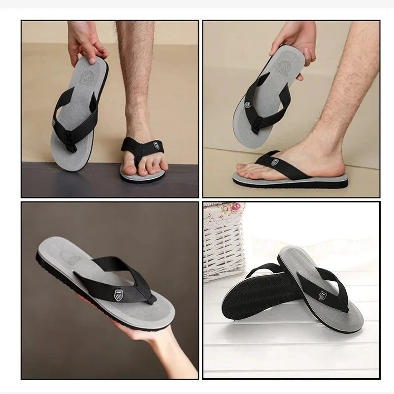 Men's Summer Beach Flip Flops Slides Sandals Indoor Outdoor Slippers Shoes Gift