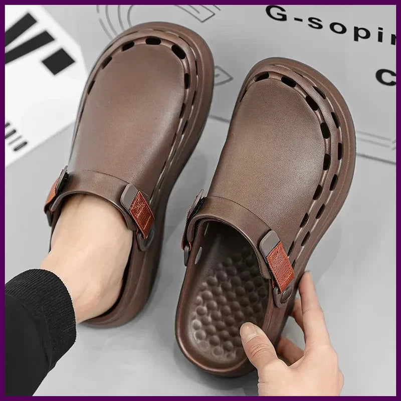 Quick-Dry EVA Beach Shoes Mens Sandals Fashion Trendy Lightweight Slippers