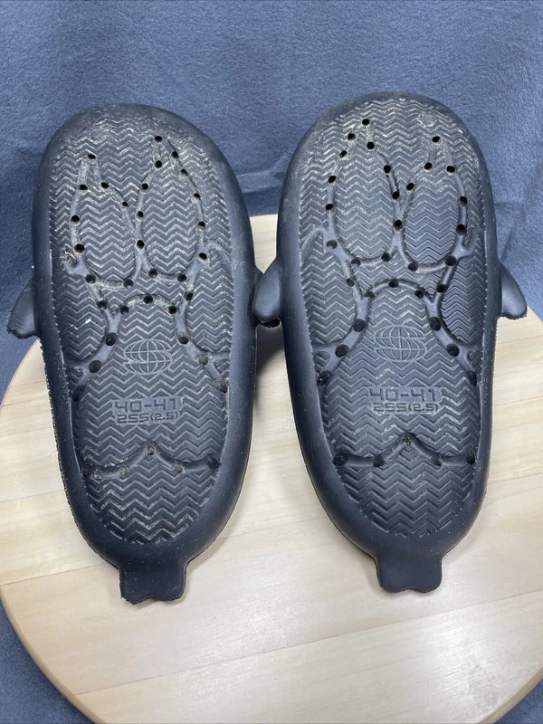 Shark Orca Slide Summer Beach Sandal Slipper Fun Silly Party Adult 40-41 M7 W9.5