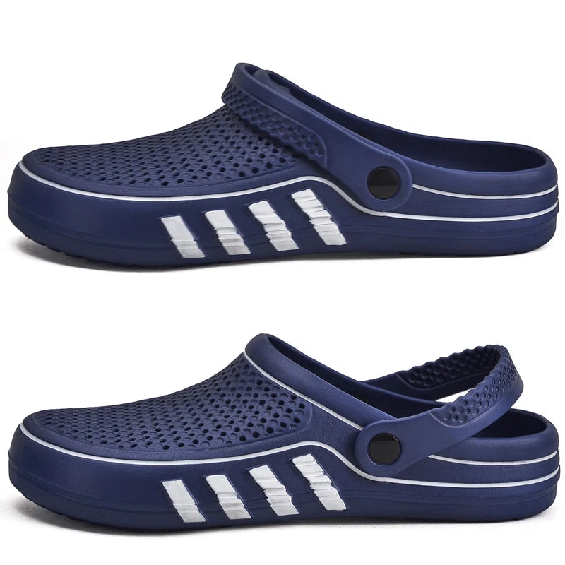 Men's Garden Shoes Water Clogs Boys Antislip Slide Sandals Shower Pool Slippers