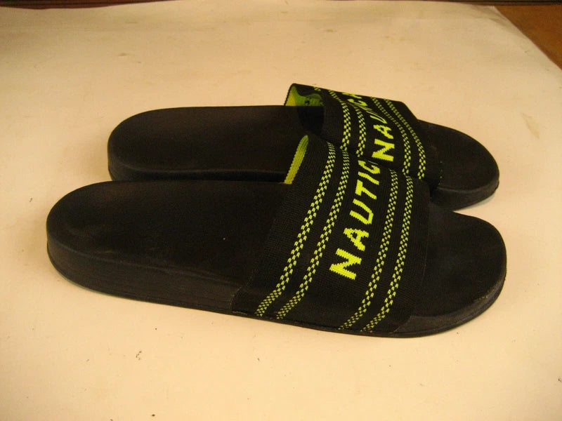 Mens Nautica Slide Sandals Gym Beach Yard Slipper Flip Flop Shoes sz M