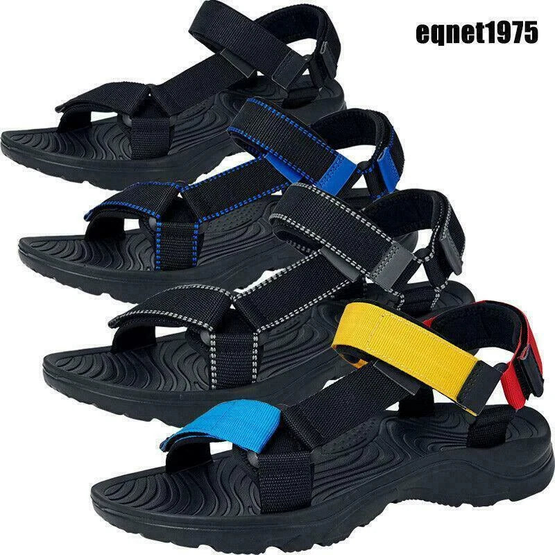 Mens Sandals Strap Casual Beach Slippers Outdoor Sport Breathable Summer Shoes d