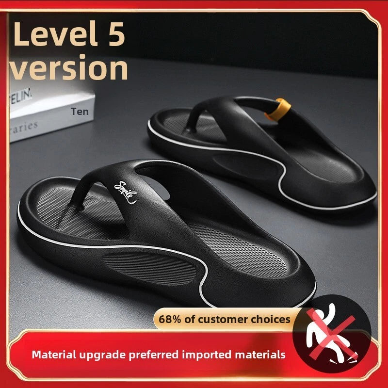 Summer Thong Sandals for Men, Ultra-Soft Sole Anti-Skid Beach Slides New Design