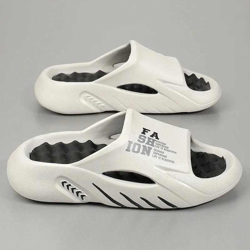 New Summer Men Massage Slippers Sides Indoor Outdoor Sandals Beach Casual Shoes