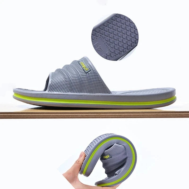 Men’s Soft Slippers Non-Slip Indoor Summer Home Slide Shoes Beach Garden Gift