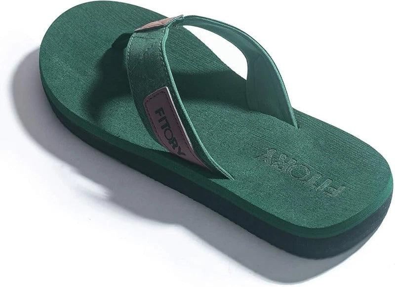 FITORY Men's Flip-Flops, Thongs Sandals Comfort Slippers for Beach Size US 11