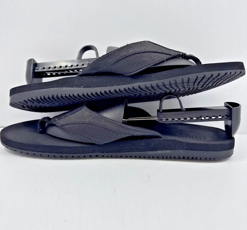 Flojos Men’s Black Foam Thongs Size 13 Casual Slip-On Beach Slippers Comfortable