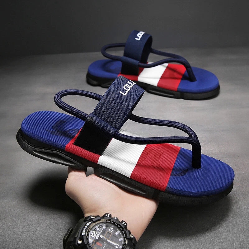 Men's Flip Flops Beach Slippers Sandals Summer Slip On Flat Casual Shoes Holiday