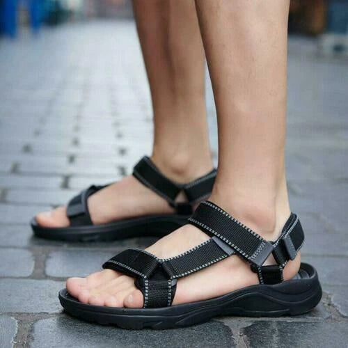 Mens Sandals Strap Casual Beach Slippers Outdoor Sport Breathable Summer Shoes d