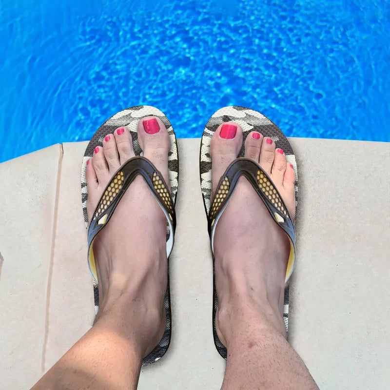 LEDSone Flip Flops Men's Ladies Women's Rubber Beach Pool Pair of Sandals Summer