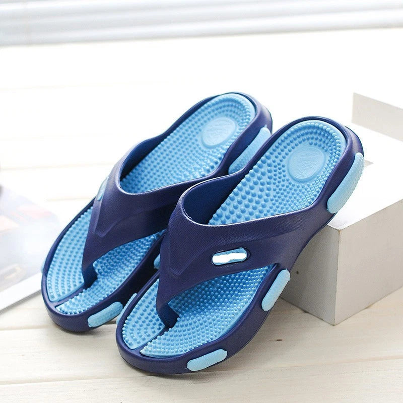 Men's Casual Wear Flat Beach Shoes Massage Sandals Sandals Slippers Flip Flops