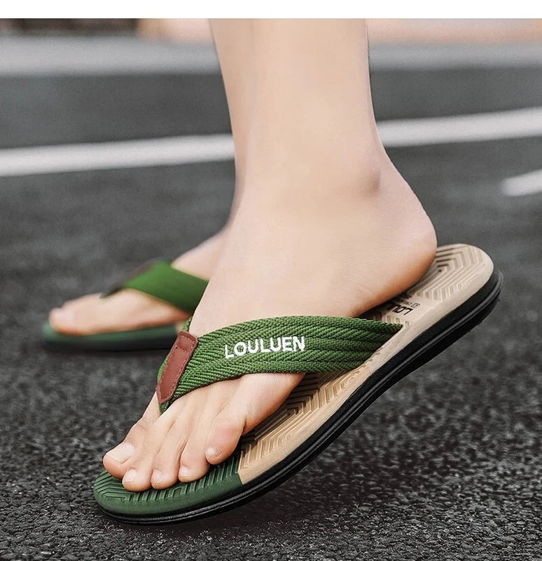 Men Flip Flops Summer Beach Slippers Breathable Casual Outdoor Footwear Shoes