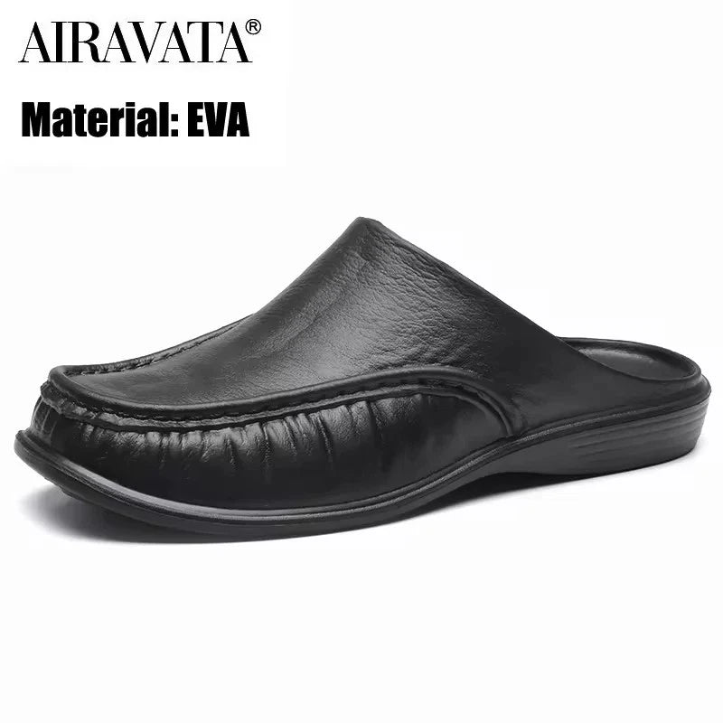 Men EVA Slippers Slip on Flats Shoes Fashion Beach Sandals Home Shoes Size 40-47