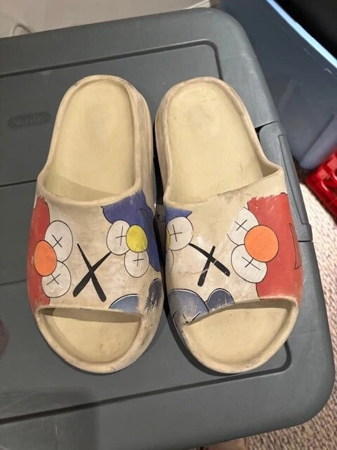 Unisex Summer Elmo Cookie Monster Slides Beach Sandals Slip-ons