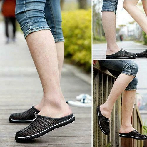 Men Women Slippers Breathable Hollow-out Beach Sandals Garden Hole Shoes Grand B