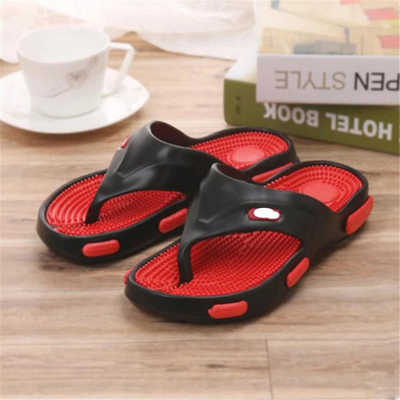 Men's Casual Wear Flat Beach Shoes Massage Sandals Sandals Slippers Flip Flops