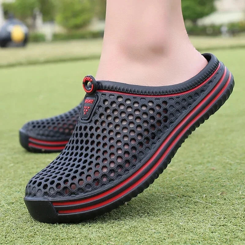 Aqua Shoes Unisex Hollow Out Slippers Casual Couple Beach Sandal Flip Flops
