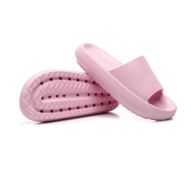 ON SALE!! Anti-Slip Cozy Pillow Slides Sandals Slippers Height Boosting Outdoor