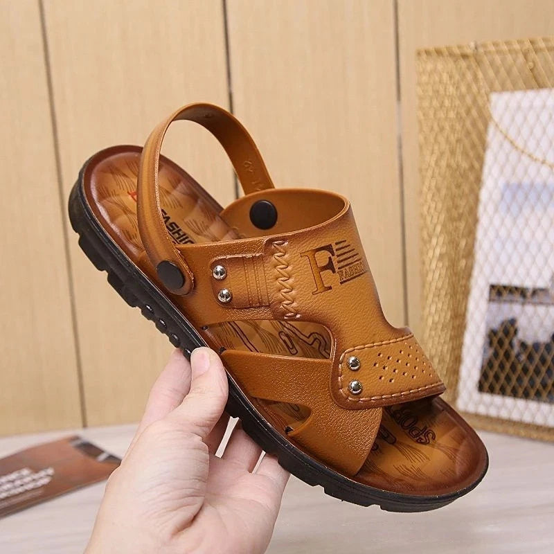 Men's Beach Open Toe Shoes Sandals High Quality Non-slip Men Slippers Breathable