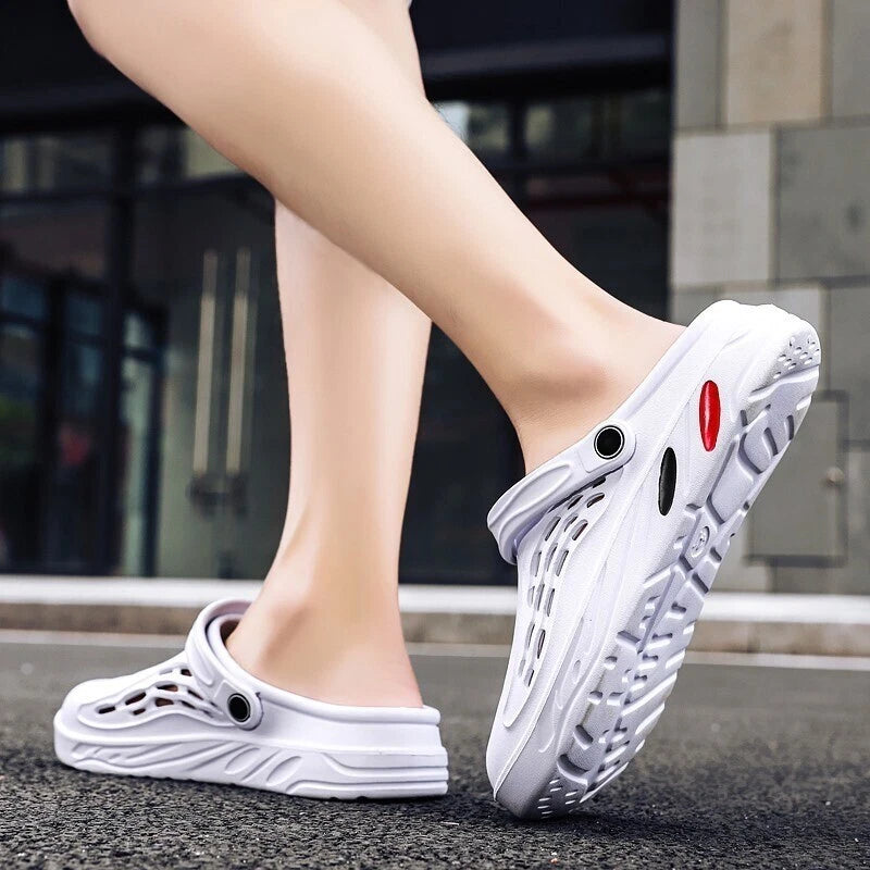 Men Garden Shoes Slip-on Outdoor Beach Slippers Sandals Lightweight Breathable