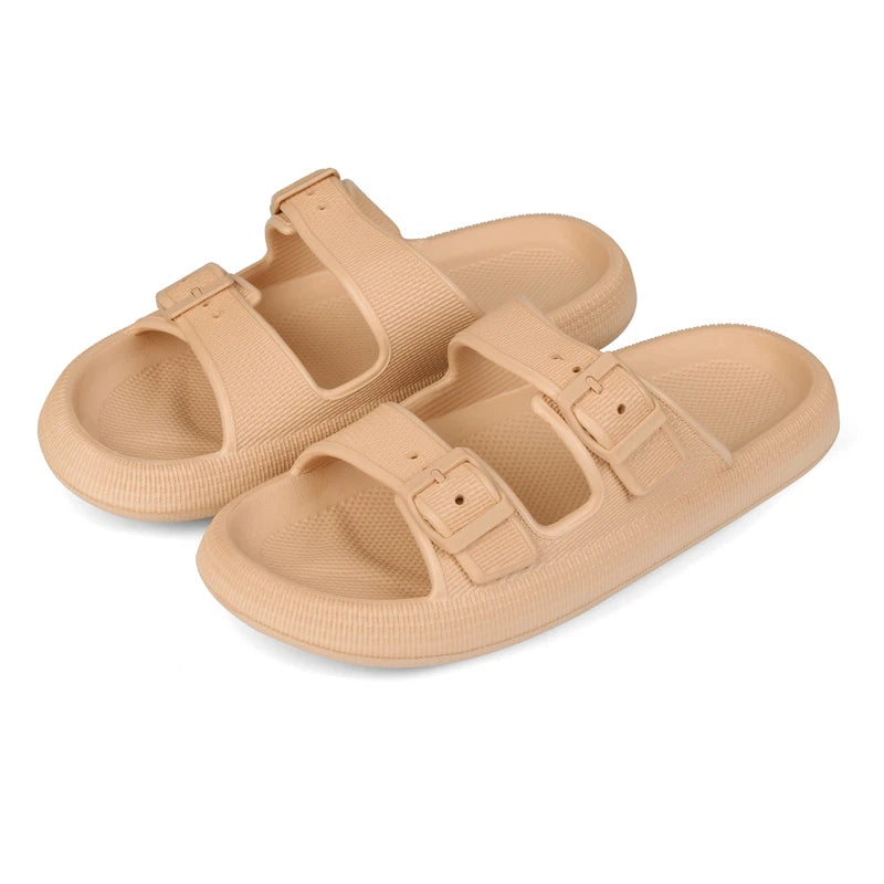 Women Men Cloud Slide Sandals Water Slippers Thicken Sole Bathroom Shoes US Size